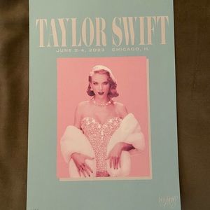 Taylor Swift Chicago Eras Tour VIP Poster
